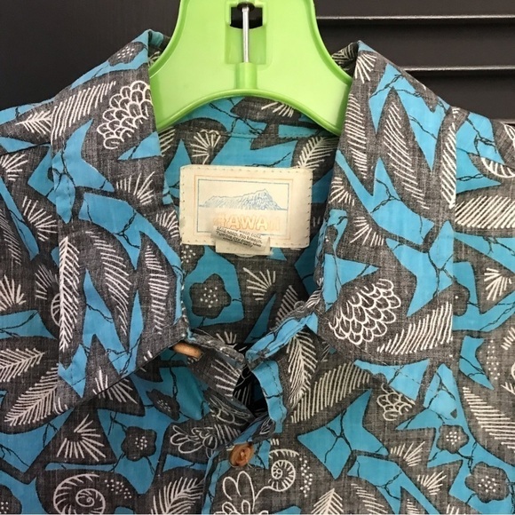 Vintage 80s Hawaii Reverse Print Aloha Shirt, Pullover Style, Size Large - Picture 3 of 13